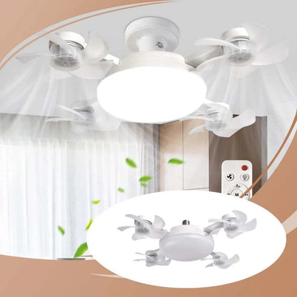 🌀New E27 Socket Ceiling Fan Light – 2‐in‐1 Silent LED Fan with Remote Control