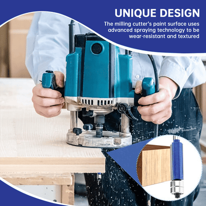 🛠️Professional 4-Piece Double Bearing Flush Trim Router Bit Set