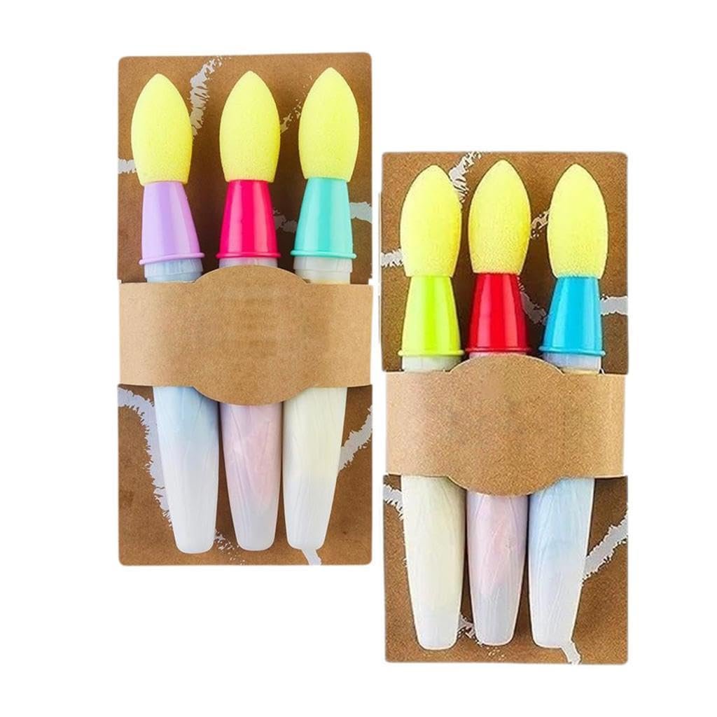 Sidewalk Chalk Paint Brushes (3-Pack) Bright Color Creations 🎨🖌️
