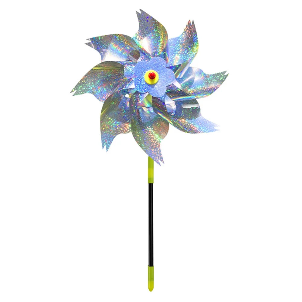 Reflective Bird-Repellent Windmill