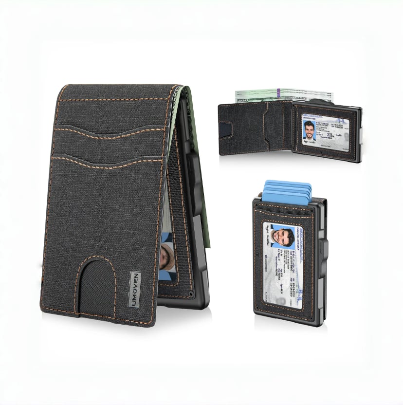 ⚡Hot Sales 49% OFF🔥Pop-Up Aluminum Wallet for Men – RFID Blocking, Slim Leather Front Pocket, Cash Slot & ID Window, Gift Box Included