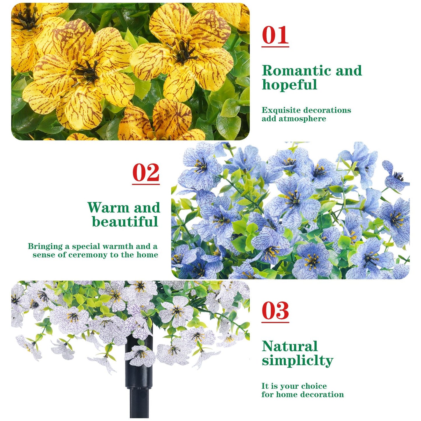 🔥Outdoor/Indoor UV Resistant & Waterproof Artificial Flower Decor ✅