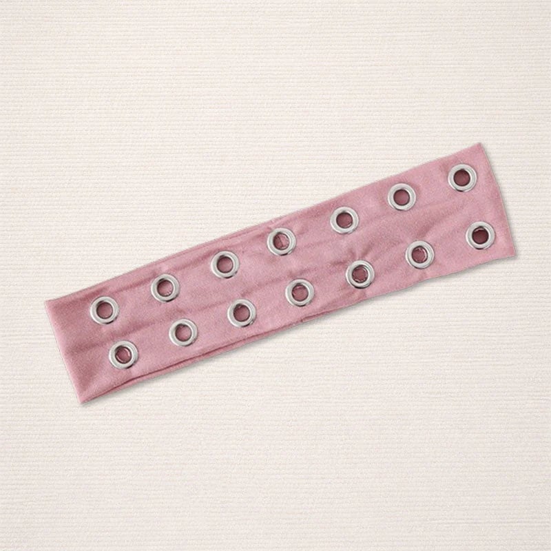 🖤 Punk Rivet Fashion Headband ⚡