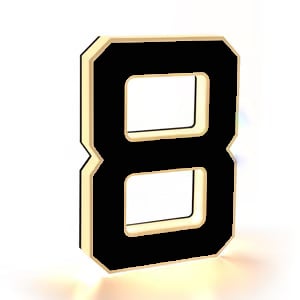 ✨ 9-inch Lighted House Numbers for Outside