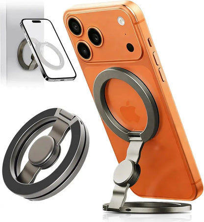 MAGNETIC RING - 2-in-1 Phone Stand & Fidget Spinner Combo, Dual Magnetic Ring Stand, Foldable, 360° Rotation