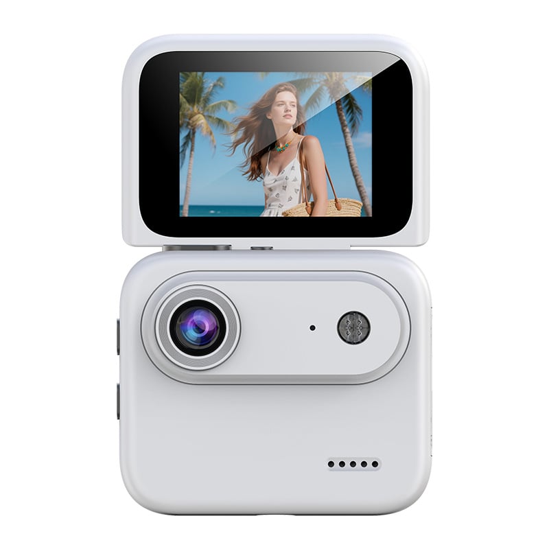 Mini Sports Camera 4K Ultra Clear Recording  VLOG Recorder Flip Screen Anti Shake 143 ° Wide-angle Student Travel Camera Portable