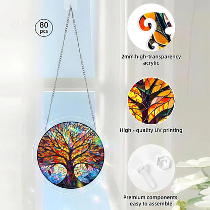 🔥LAST DAY 45% OFF ☀️🛍️Acrylic Jigsaw Puzzle Suncatcher 80 Pieces