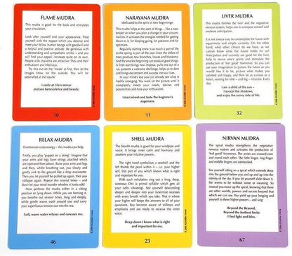 🙌MUDRA Cards for Body, Mind ad Spirit: The Handy Course in Yoga Spiritual Meditation Accessories