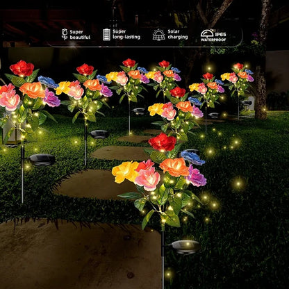🎁Promotion 49% OFF🔥☀️2026 NEW Solar Simulated Garden Lights,upgraded solar panels, dustproof and waterproof