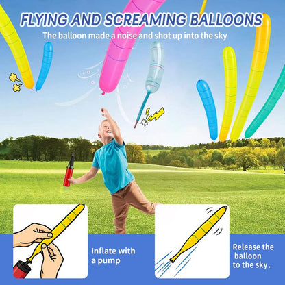 🚀100-pack rocket balloon set🎈