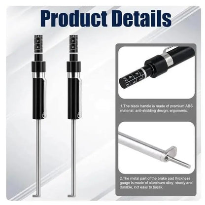 Brake Pad Thickness Gauge – Precise Measurement, Durable & Easy to Read 📏📦