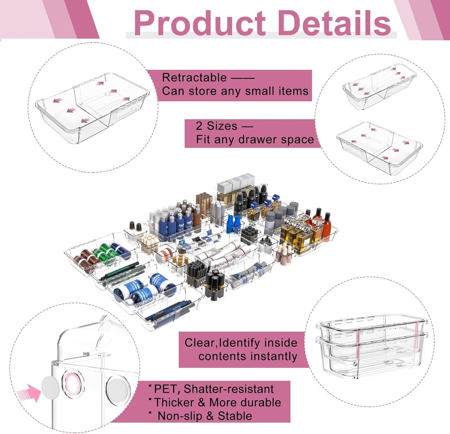 🧩 Expandable Drawer Organizer