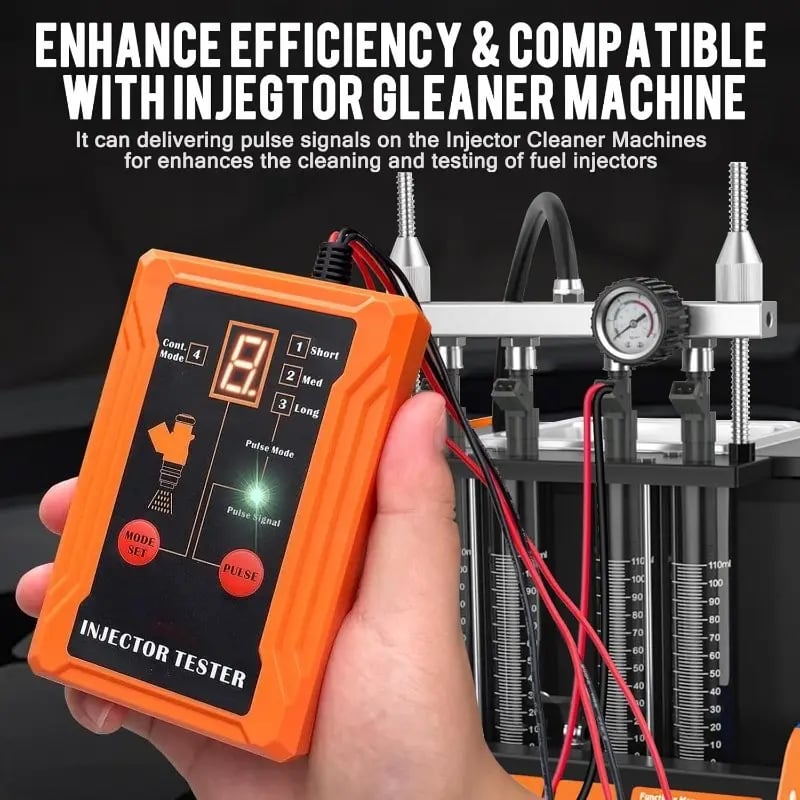 🔧 Universal Fuel Injector Tester 12V/5V 8 Modes 8 Adapters
