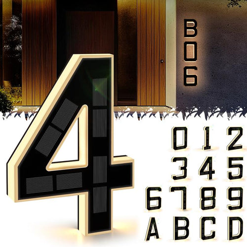 ✨ 9-inch Lighted House Numbers for Outside