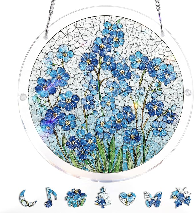 🏆Last Day Promotion 49% OFF☀️🧩Acrylic Jigsaw Puzzle Suncatcher 80 Pieces