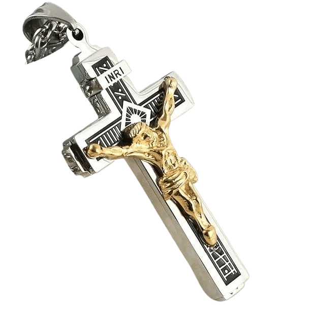 Men's Minimalist Faith Cross Necklace