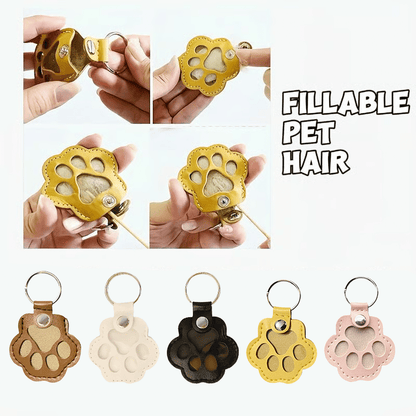 🐾Pet Paw Shaped Leather Keychain - Keep Them By Your Side✨
