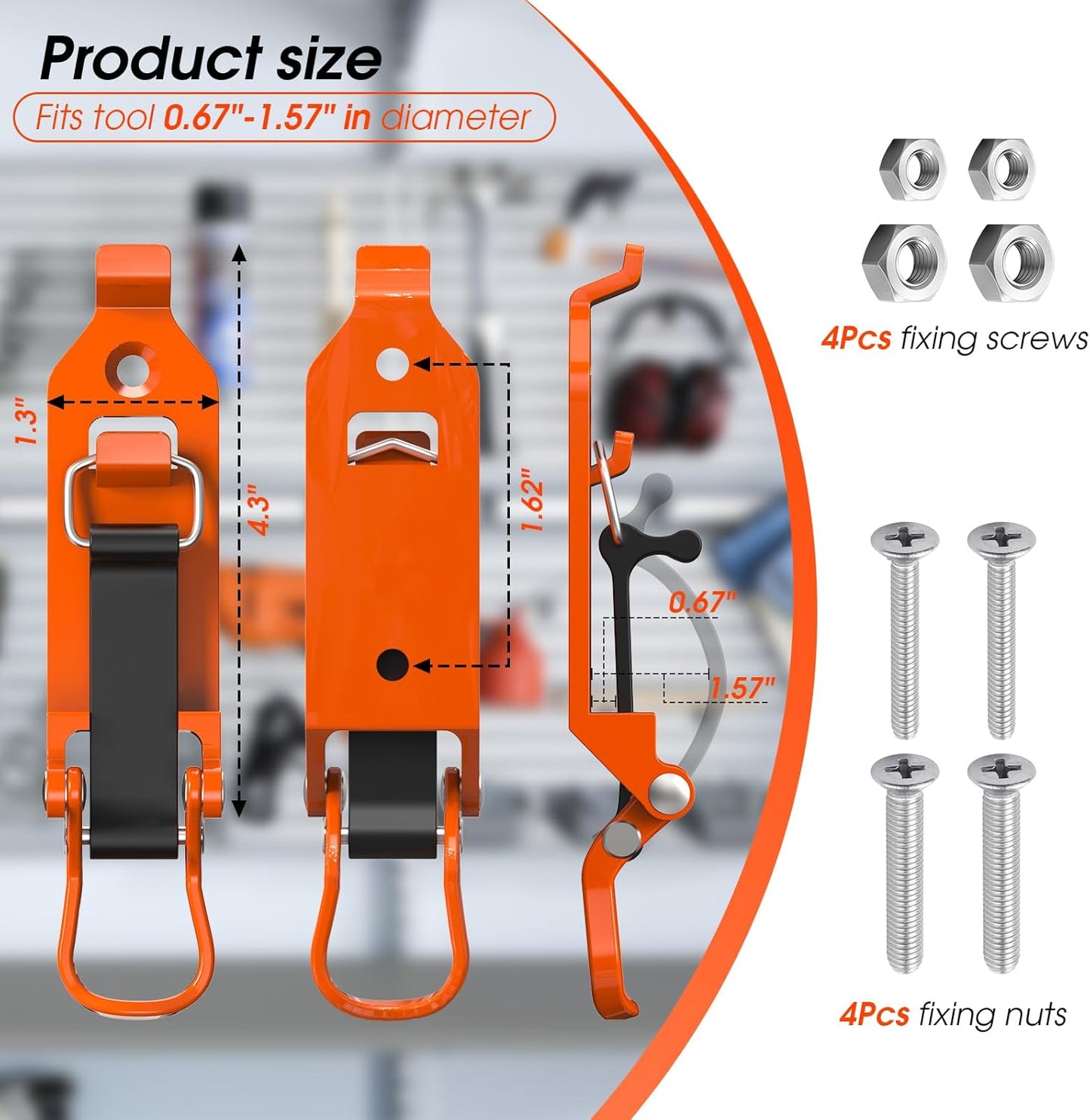 ⚡🛠️ Heavy Duty Metal Rubber Shovel Mount Kit