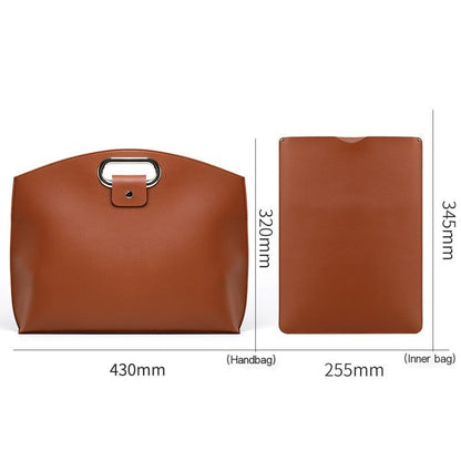 The 2-Piece Set:  Sophisticated Business Waterproof Leather Laptop & Tote Set