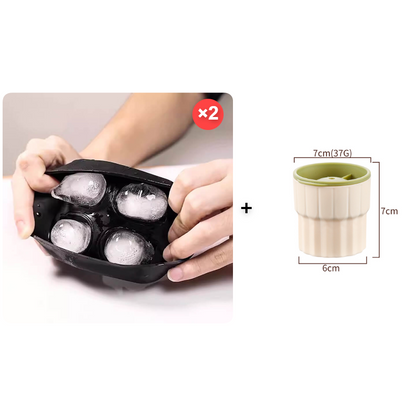 Skull-shaped ice cube mold