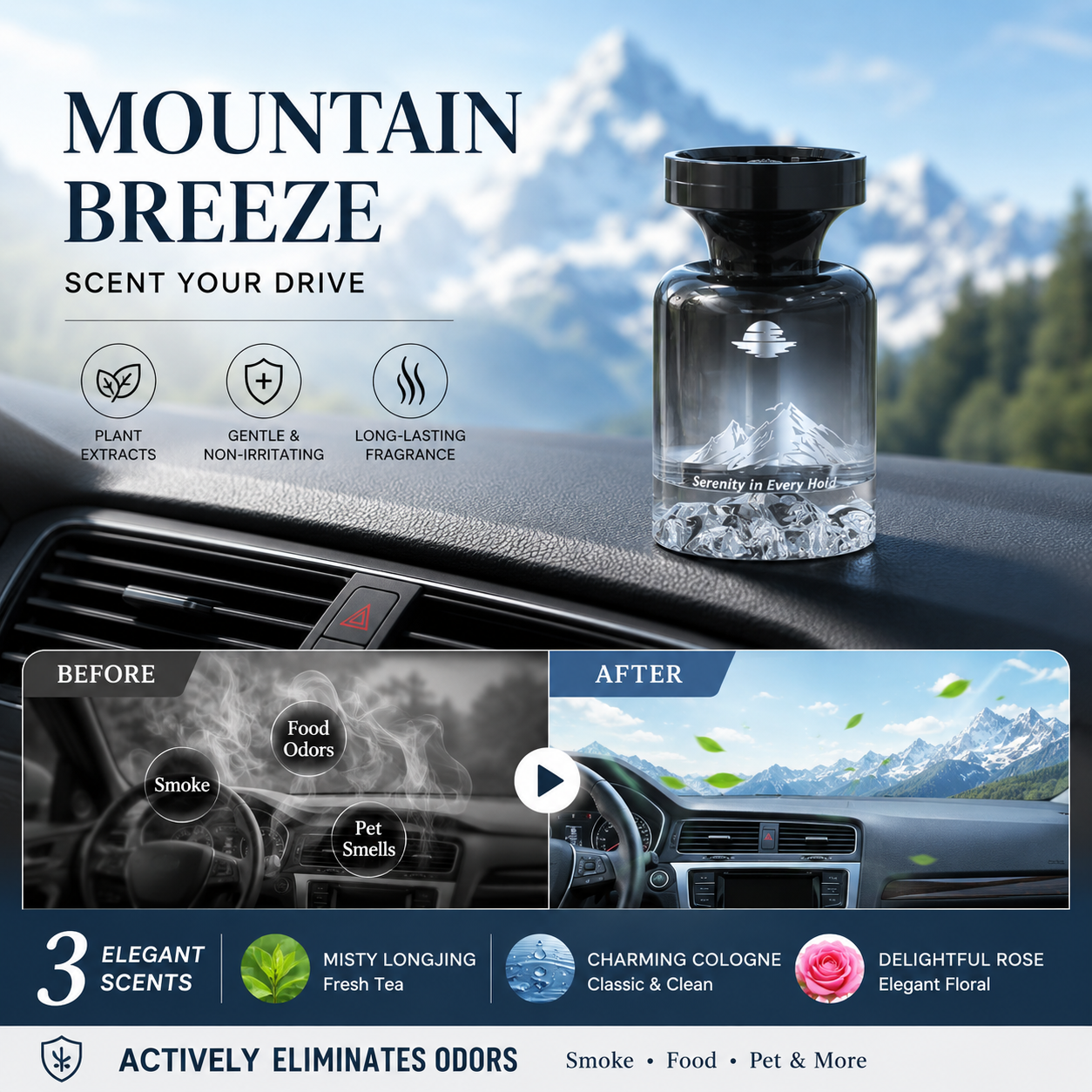 🥳2026 HOT SALE🥳🌿 49% OFF!🚗 Long-Lasting Car Air Freshener – Natural plant extracts, eliminates smoke & pet odours.Breath easy! 💨✨