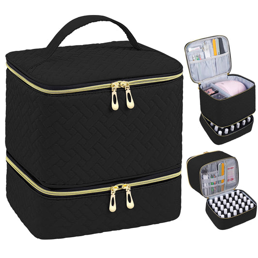 Double Layer Nail Polish Organizer Case