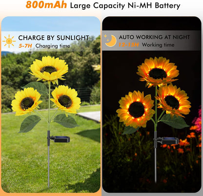 Meagoo Solar Sunflower Lights
