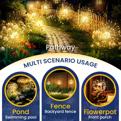 Fairy Firework LED Solar Lights for Garden Decoration