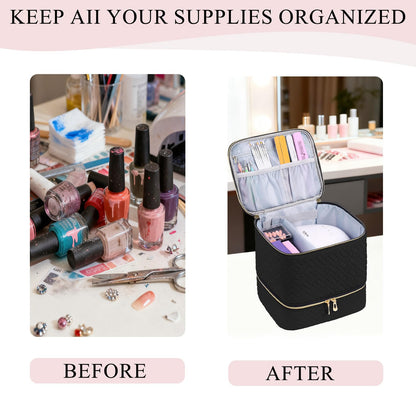 Double Layer Nail Polish Organizer Case