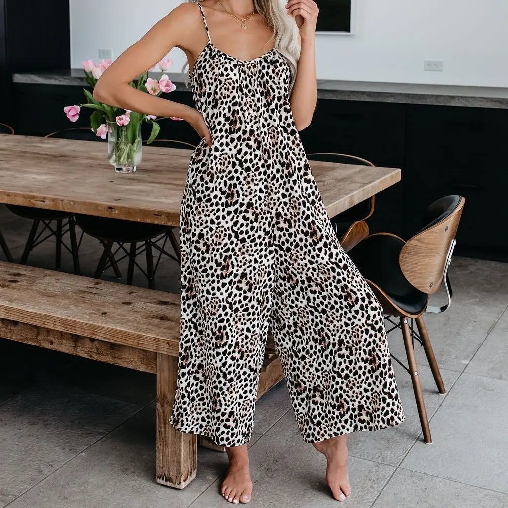 🩷Plus Size Women Fashion Wide Leg Suspender Jumpsuit with Pockets Curvy Overalls