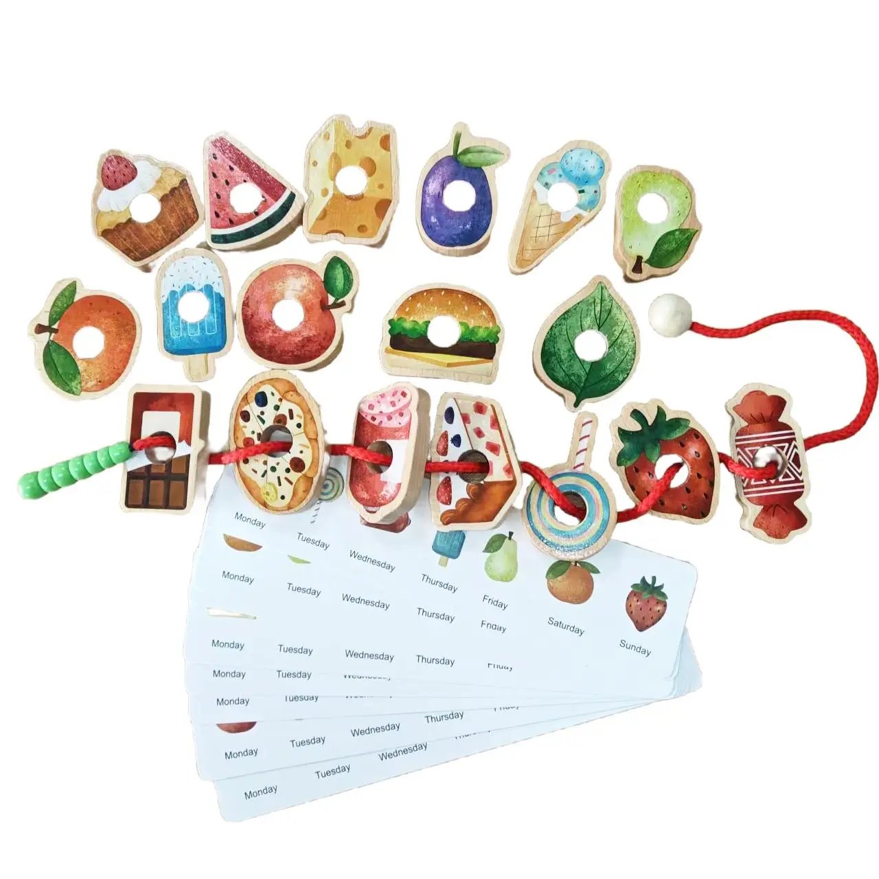 🧠 Wooden Caterpillar Lacing Game: The Montessori Focus & Logic Builder