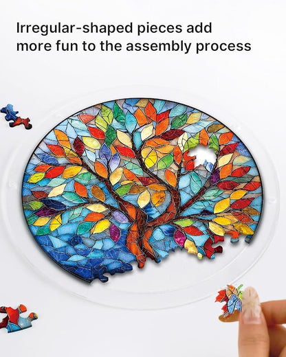 🏆Last Day Promotion 49% OFF☀️🧩Acrylic Jigsaw Puzzle Suncatcher 80 Pieces