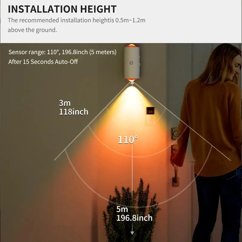 Smart Rechargeable LED Night Light  – RGB Gradient Ambient Lighting