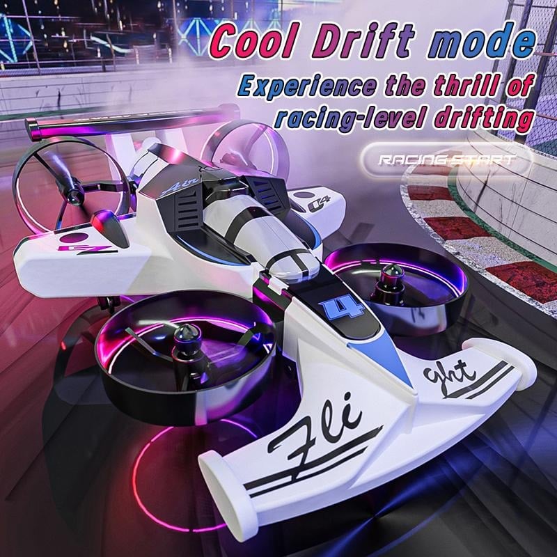 RC Car & Plane 2-in-1 – Remote Control Land & Air Vehicle with 360° Drift Tires, One-Touch Takeoff & 3 Speeds