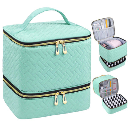 Double Layer Nail Polish Organizer Case