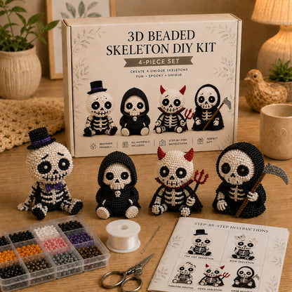 💀 3D Beaded Skeleton DIY Kit