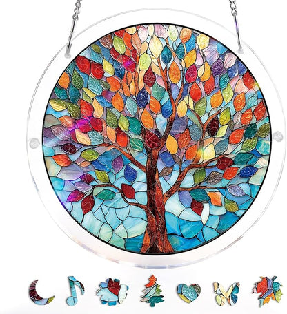🏆Last Day Promotion 49% OFF☀️🧩Acrylic Jigsaw Puzzle Suncatcher 80 Pieces