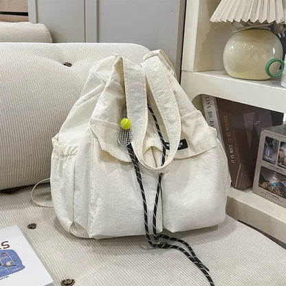 Large-Capacity Drawstring Convertible Tote Backpack