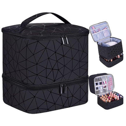 Double Layer Nail Polish Organizer Case
