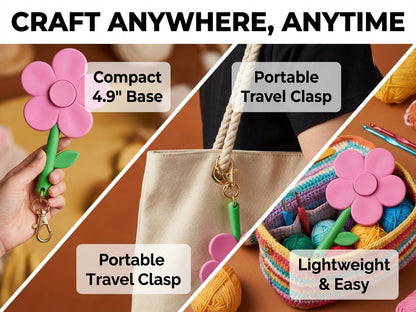 Portable Wrist Yarn Holder🌸 Craft Anytime, Anywhere — With a Little Sakura Magic on Your Wrist! 🧶✨