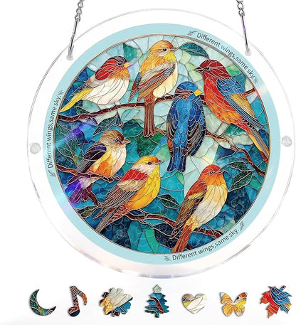 🏆Last Day Promotion 49% OFF☀️🧩Acrylic Jigsaw Puzzle Suncatcher 80 Pieces