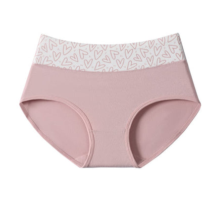 🔥❤️Women's Cotton Panties - 6 Pack Cute Love Print Briefs with Stretchy Waistband & Double Layer Crotch Soft Breathable Underwear for Everyday Wear🩲