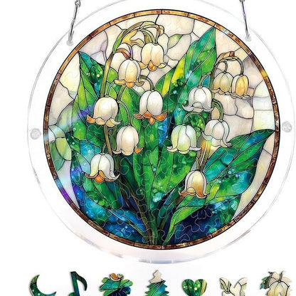 🔥LAST DAY 45% OFF ☀️🛍️Acrylic Jigsaw Puzzle Suncatcher 80 Pieces