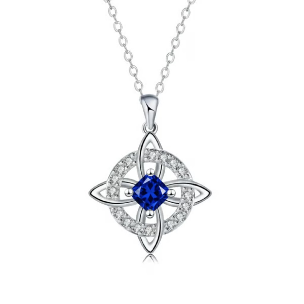 Mystical Birthstone Witches Knot Necklace – Natural Crystal🔮💞Protect Your Loved Ones