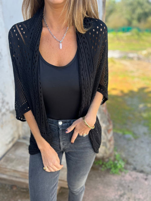 ❤️Hollow Half Sleeve Cardigan