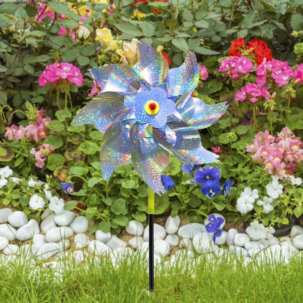 Reflective Bird-Repellent Windmill