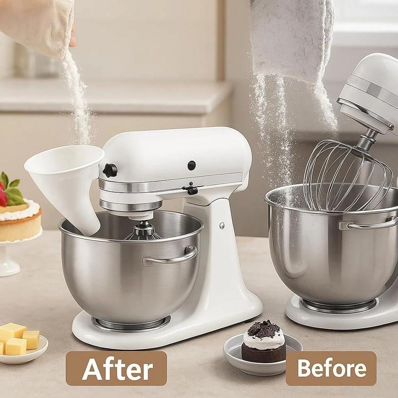 🔥✨Flour Funnel for Kitchen Aid Stand Mixer