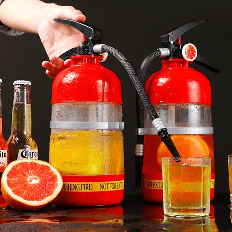 🧯Fire Extinguisher Beer Tub – 2L capacity, hand‑press dispenser. Unique design, keeps drinks fresh. Perfect for football parties & garden gatherings. 🏆⚽