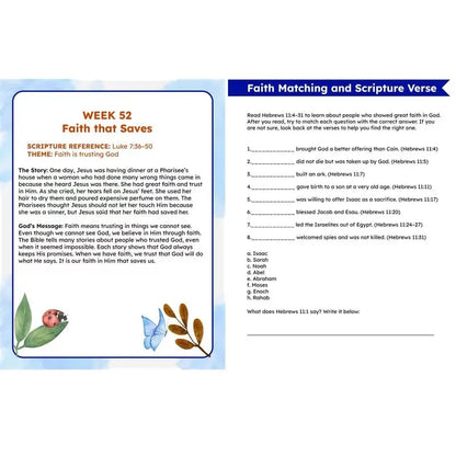 Bible Study Workbook for Kids Notbook