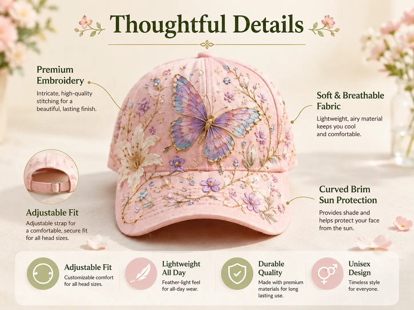 🌸🌿Garden Morning Cap  (✨2026 Limited Edition)